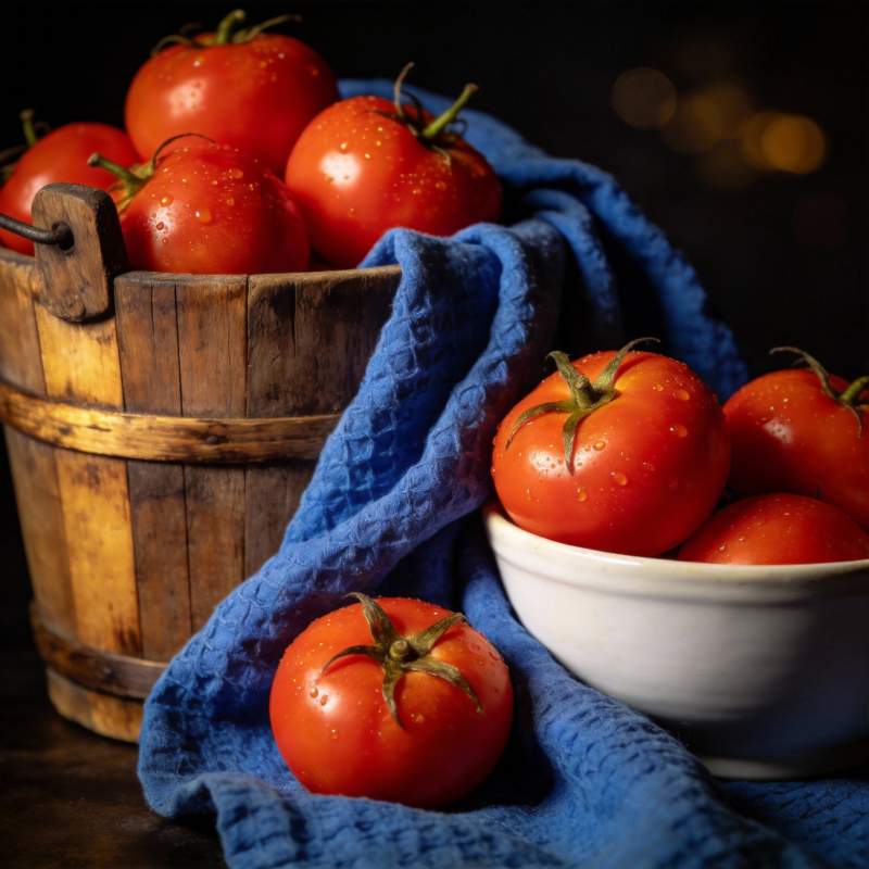 鲜红番茄静物图图片