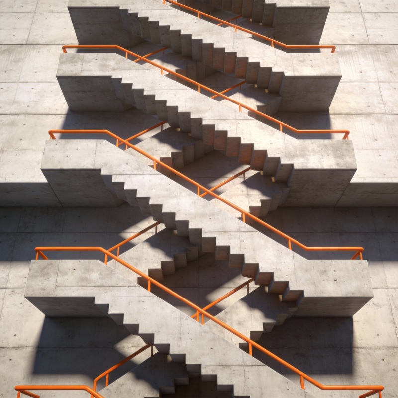 阶梯交错光影图片