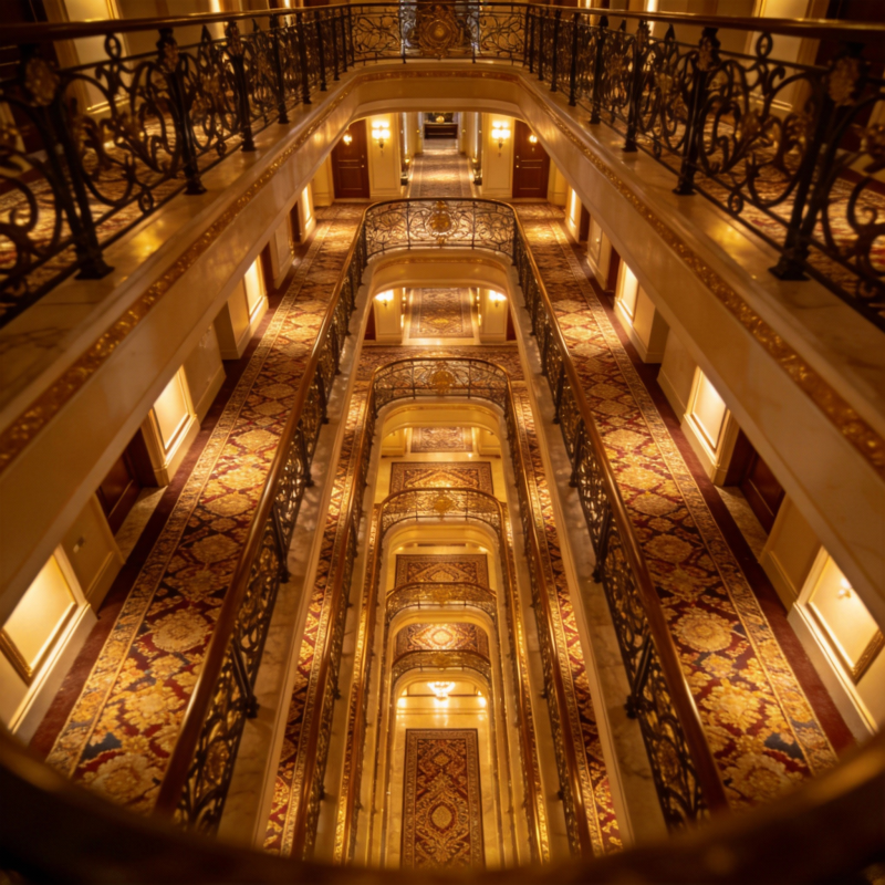 华丽楼梯长廊图片