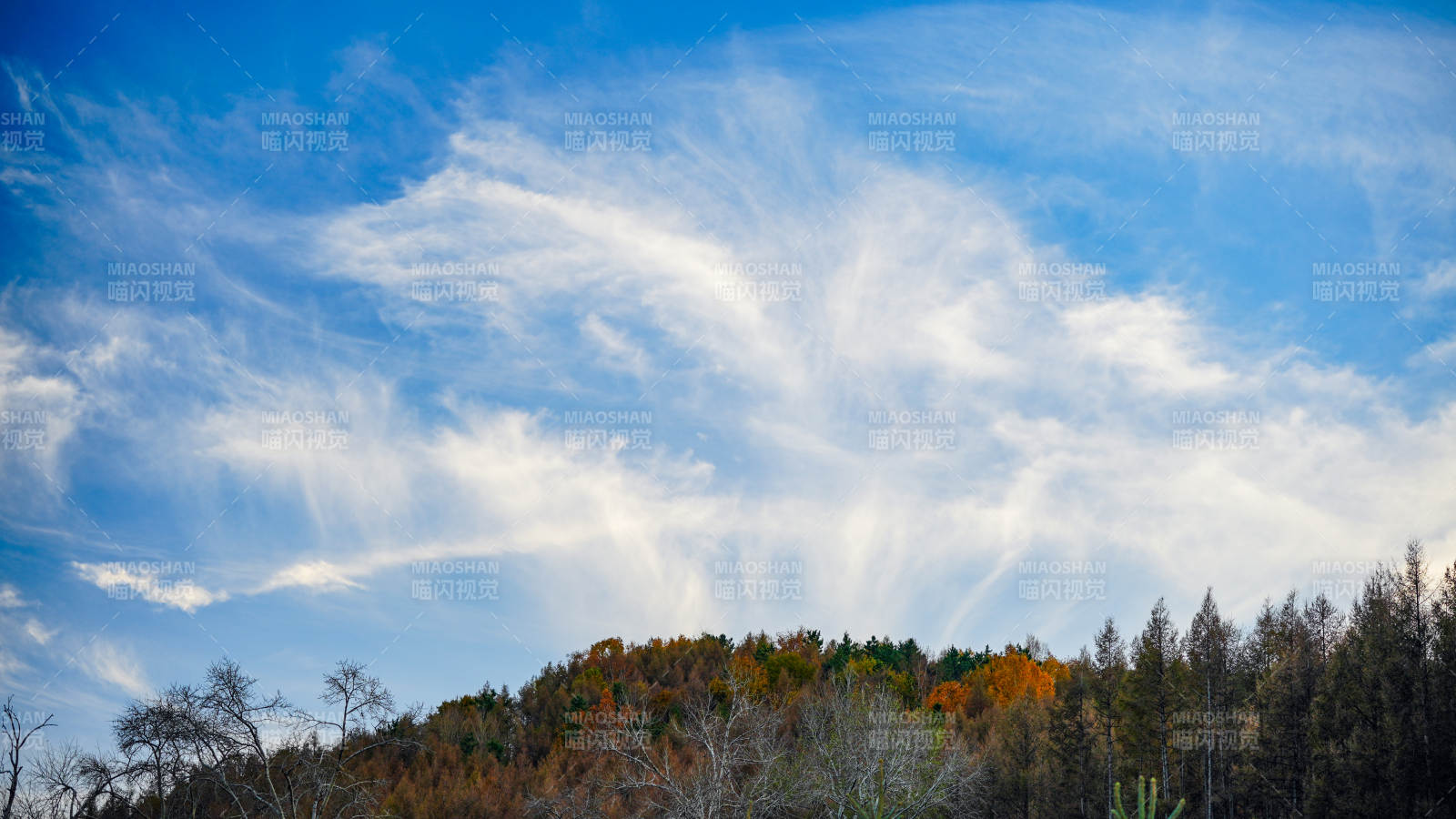 乌兰布统秋山云海图片