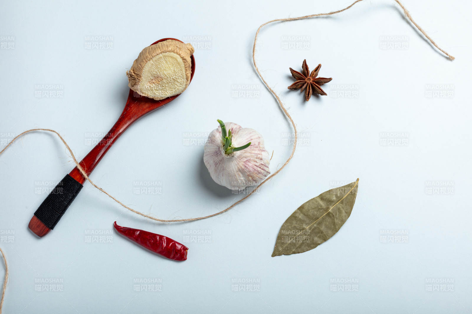 香辛料食材拼盘图片