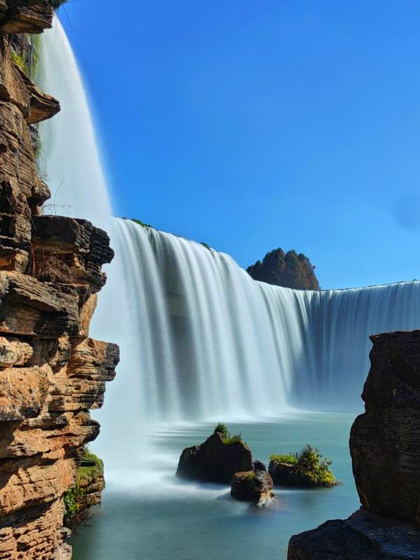 昆明瀑布公园景观图片