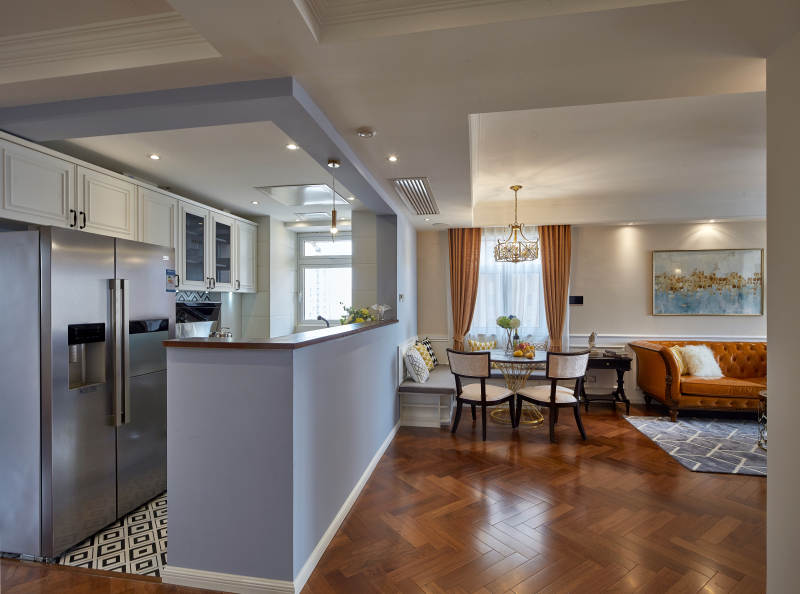 现代厨房客厅一体图片