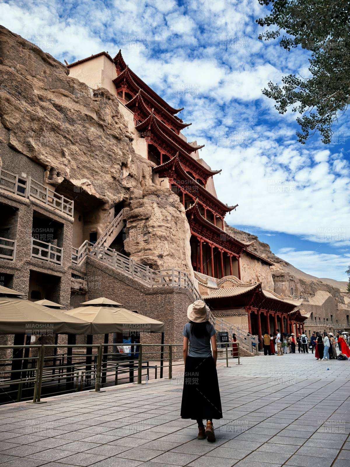 敦煌莫高窟 九层楼图片