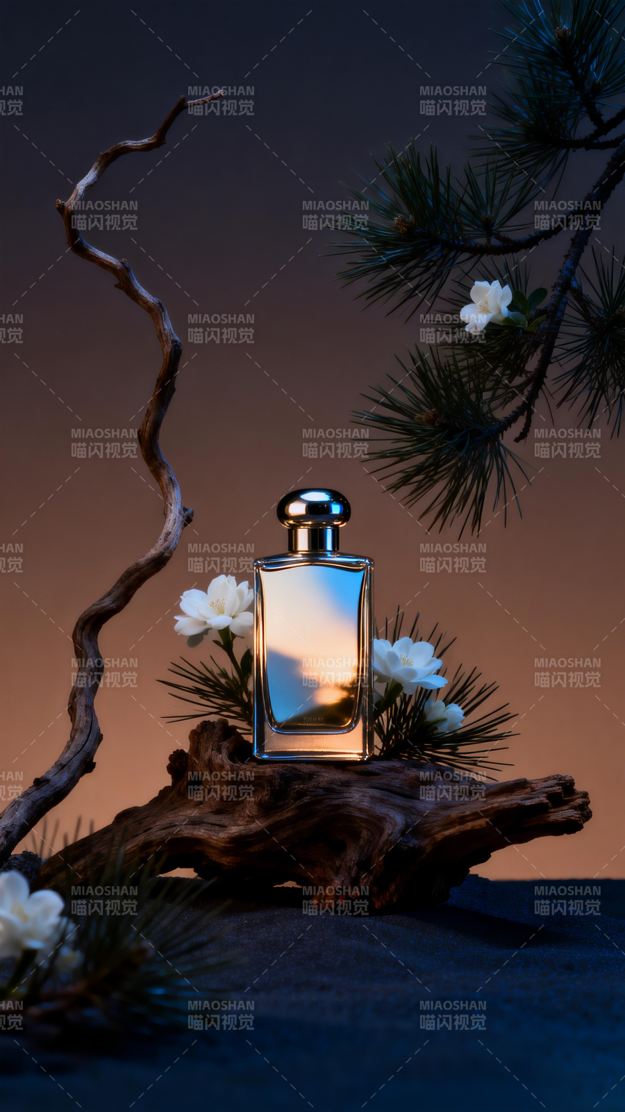 静谧香氛夜景图片