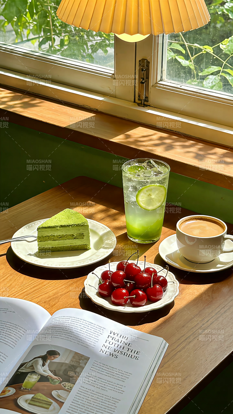 窗边下午茶时光图片