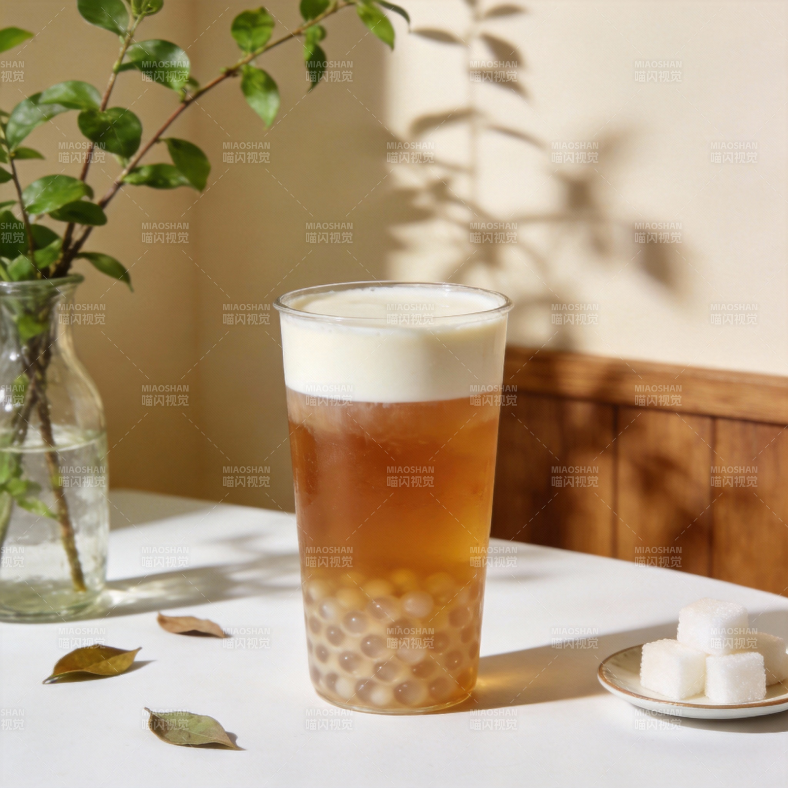 珍珠奶茶静享时光图片