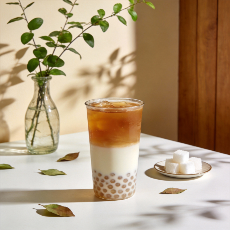 珍珠奶茶静物图图片