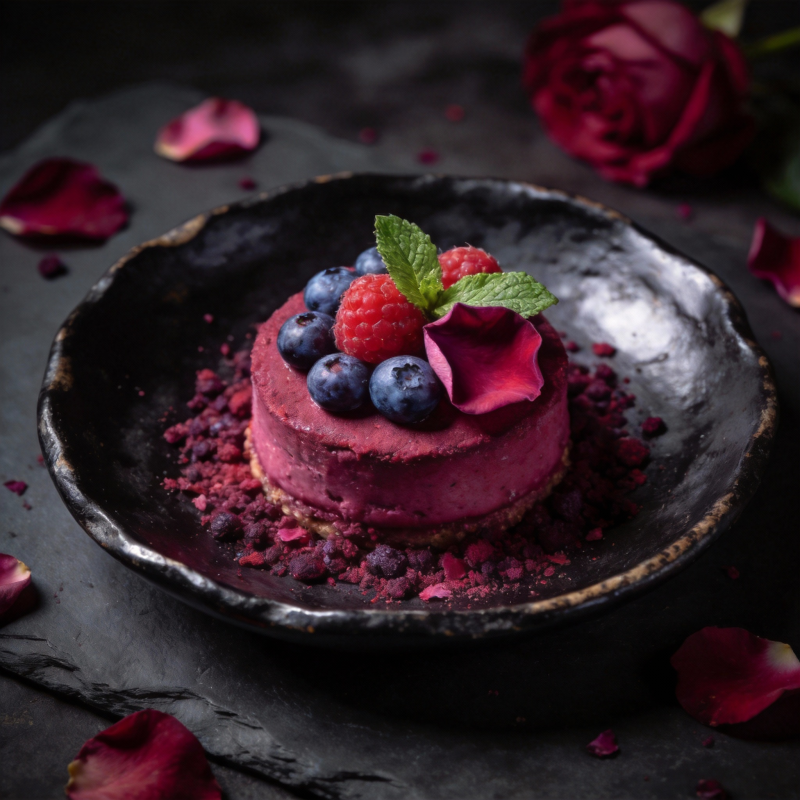 莓果慕斯蛋糕图片