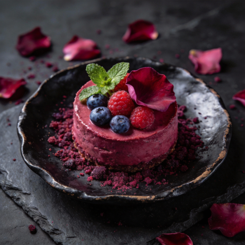 莓果慕斯蛋糕图片