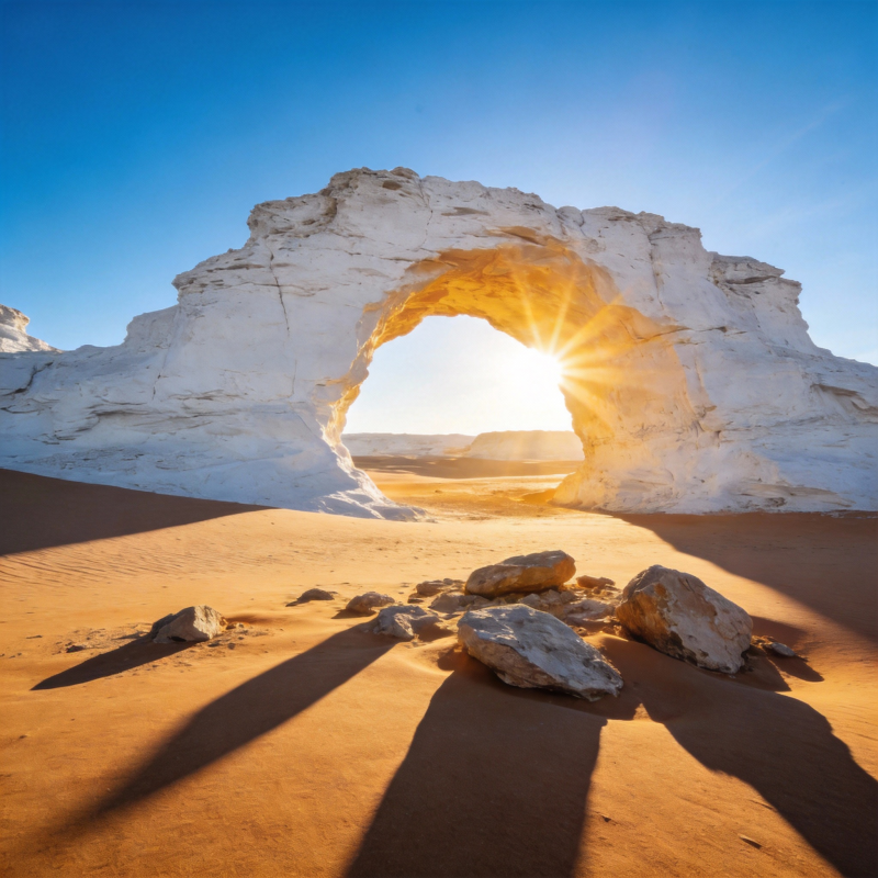 沙漠日出奇观图片