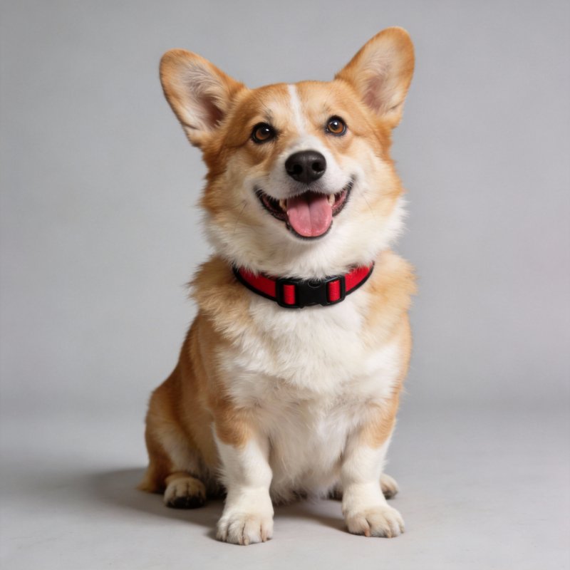 柯基微笑坐姿图片