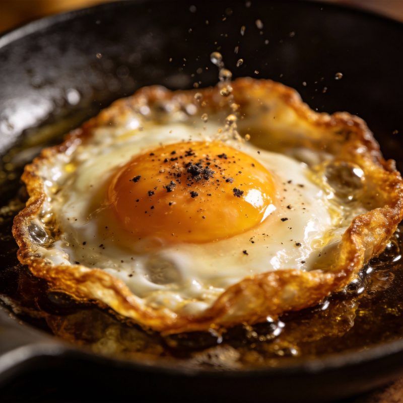 煎蛋特写图片