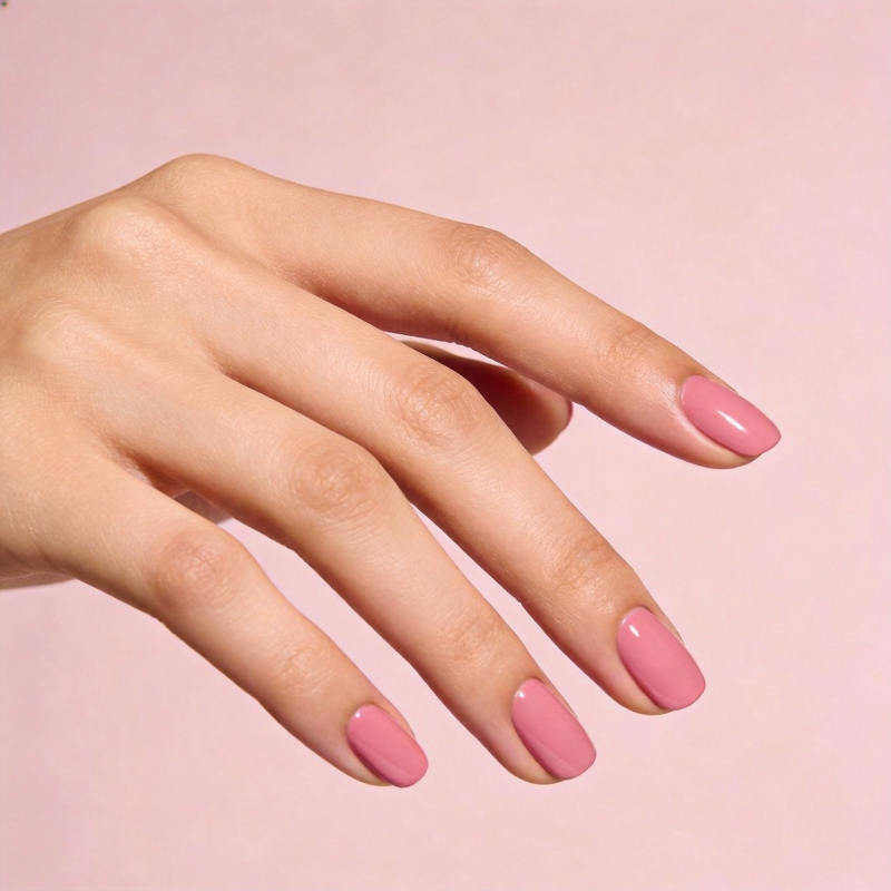 粉嫩美甲 优雅指尖图片