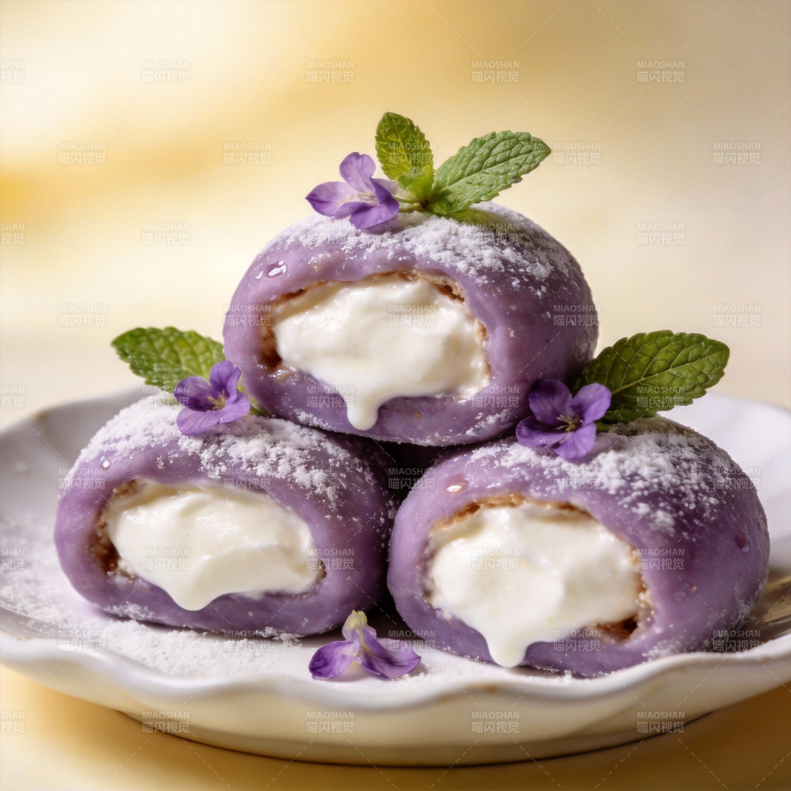 紫薯奶酪团子图片