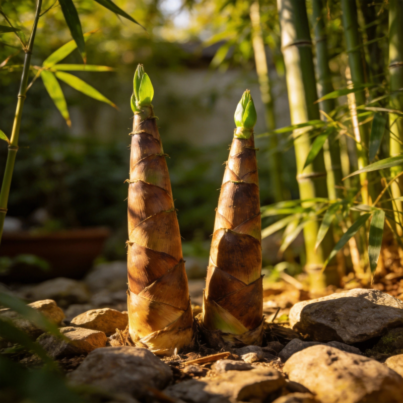 竹笋破土而出图片