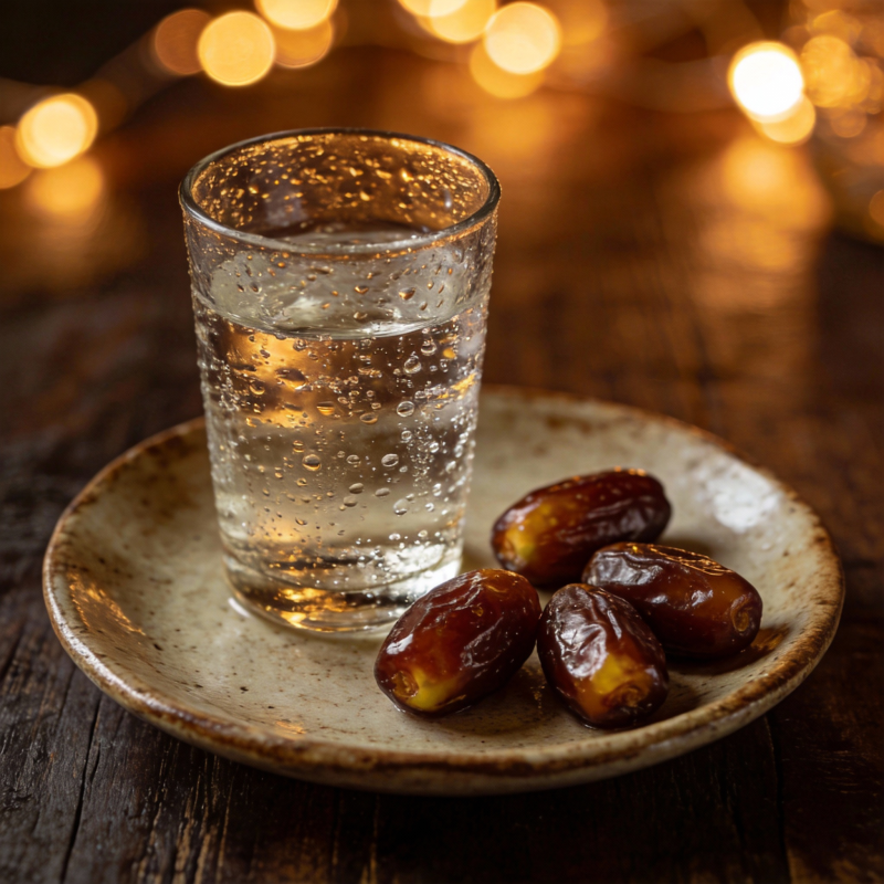 椰枣配水 温馨时光图片