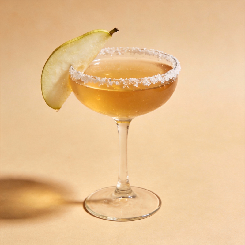 金秋梨香鸡尾酒图片