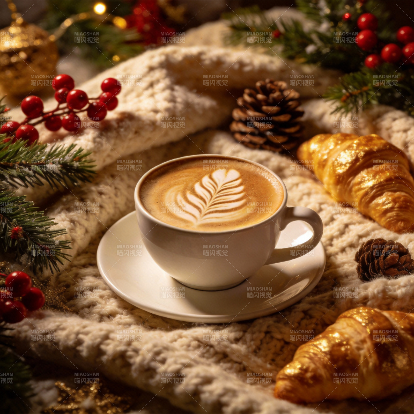圣诞咖啡时光图片