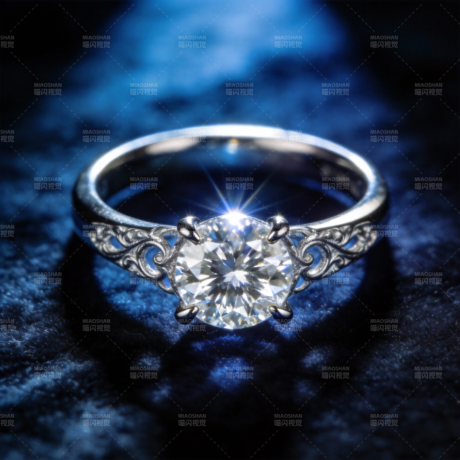 璀璨钻石戒指图片
