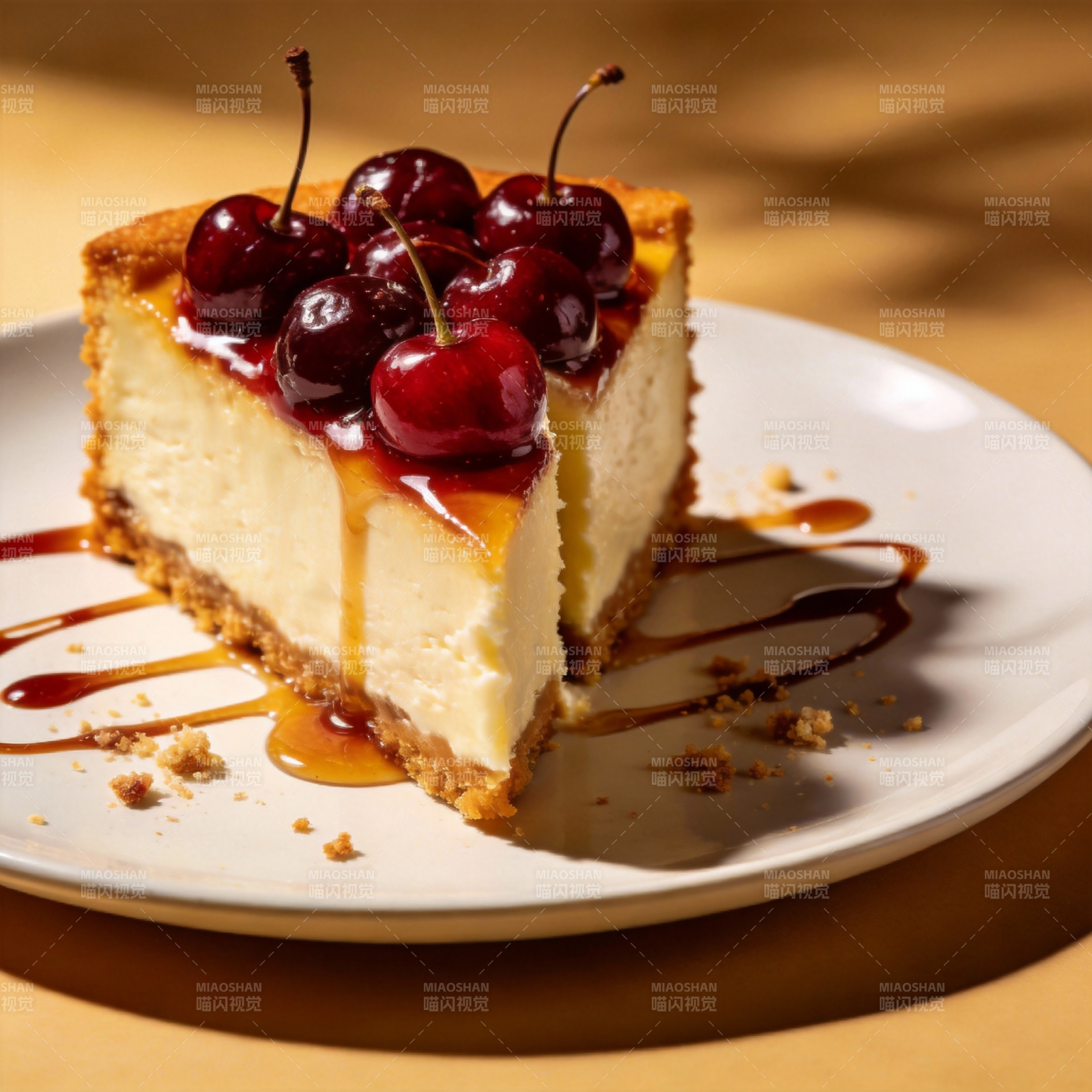 樱桃芝士蛋糕图片