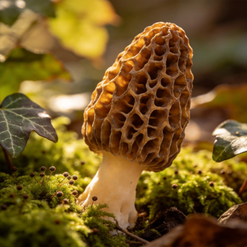 羊肚菌破土而出图片