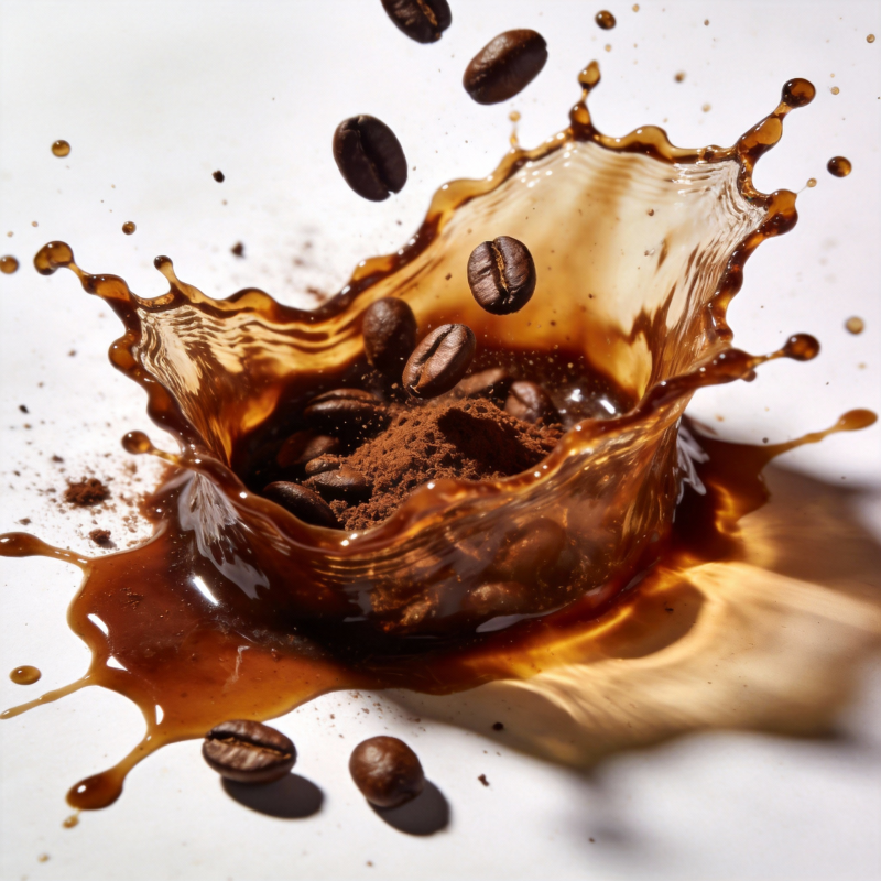 咖啡飞溅瞬间图片