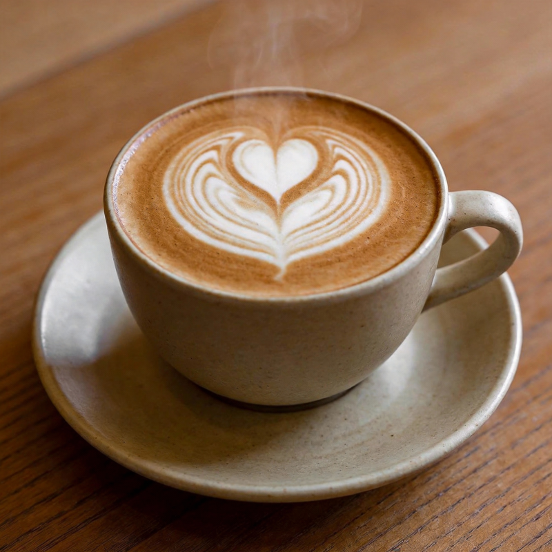爱心拉花咖啡图片