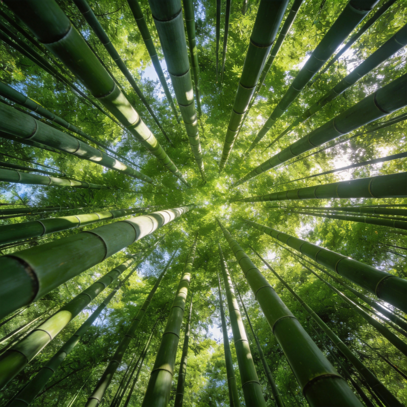 竹林仰望图片