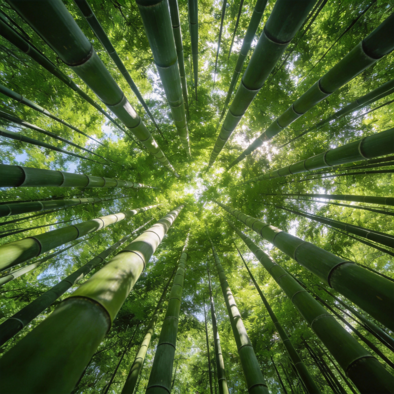 竹林仰望图片