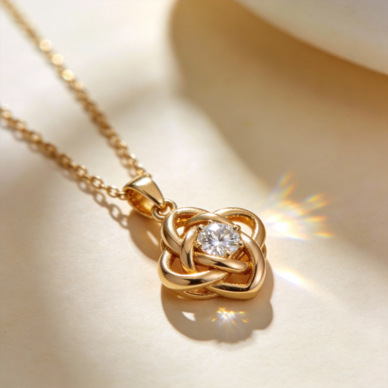 金链钻石结吊坠图片