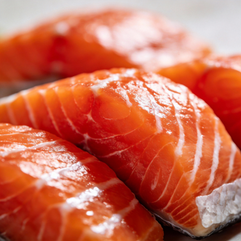 鲜嫩三文鱼片图片