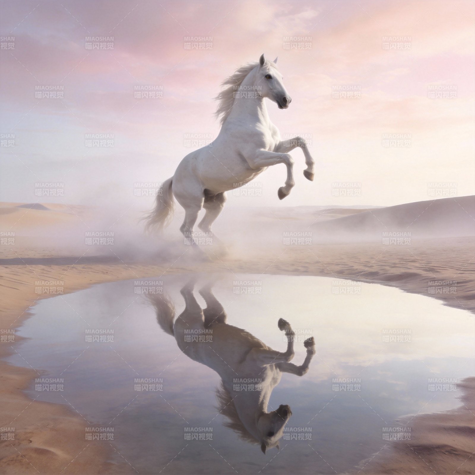 白驹跃沙镜图片