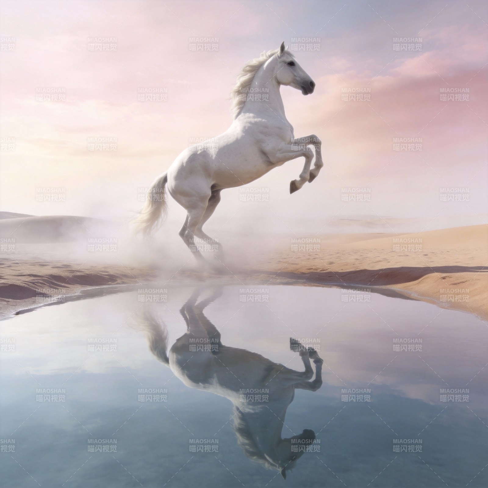 白驹跃沙镜图片