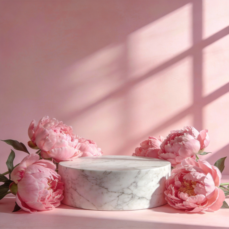 粉花映影 静谧之美图片