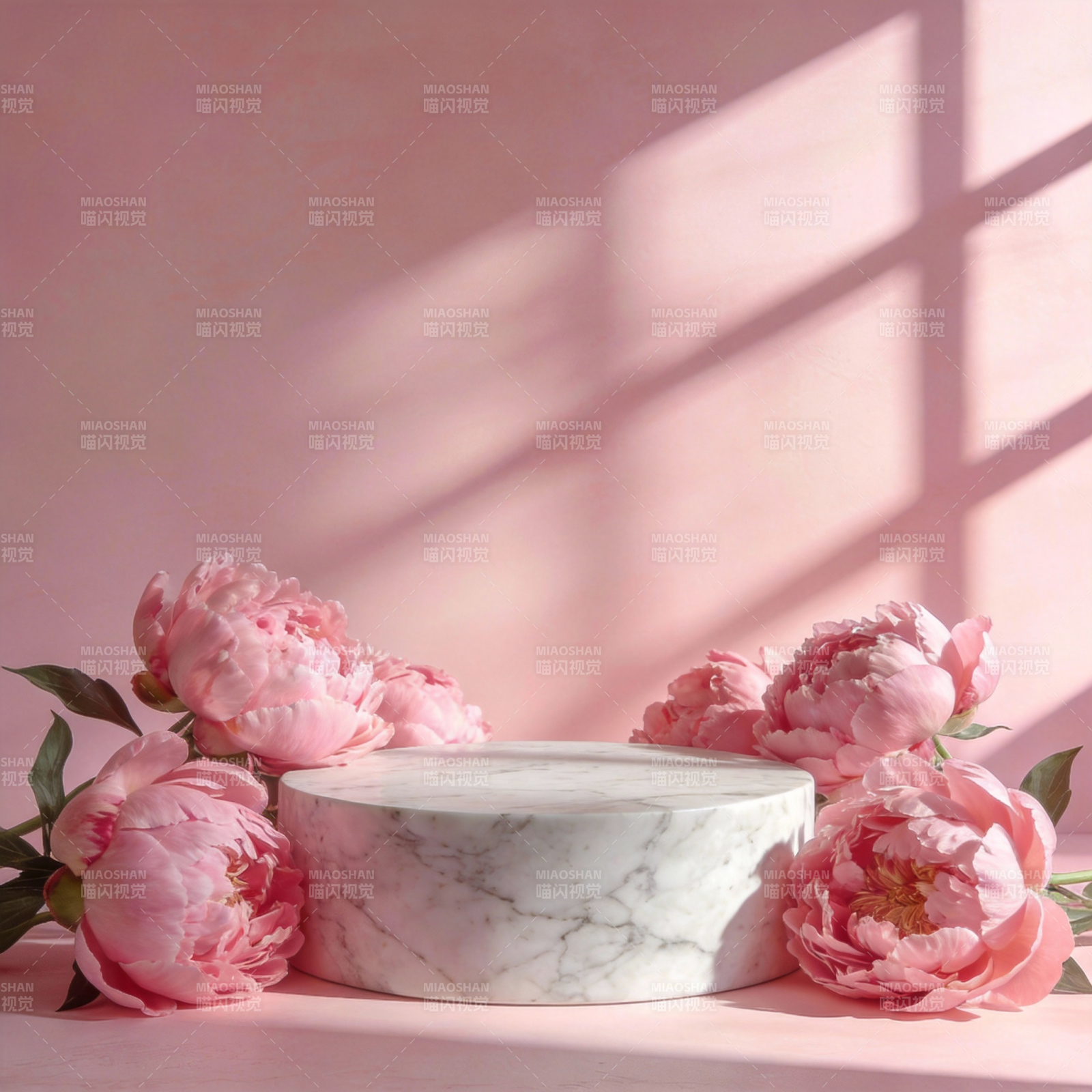 粉花映影 静谧之美图片