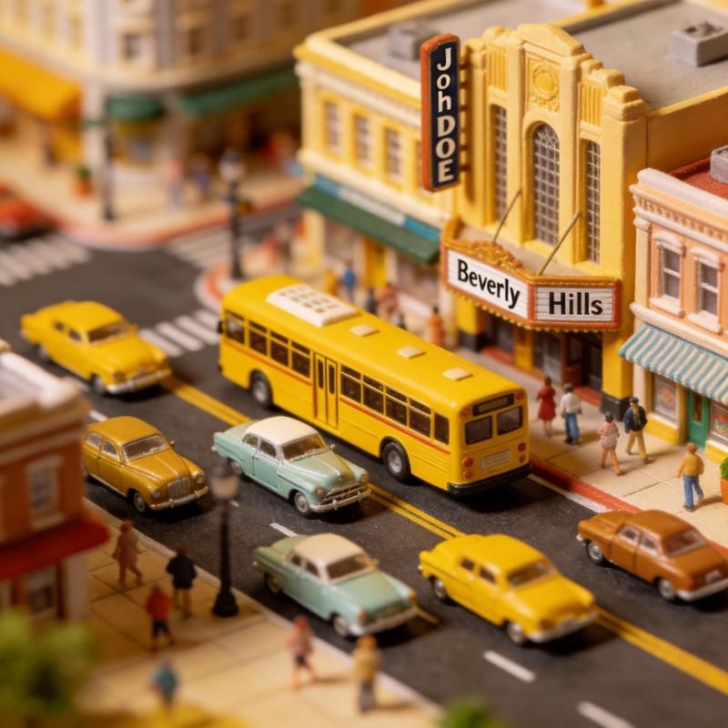 复古街景模型图片