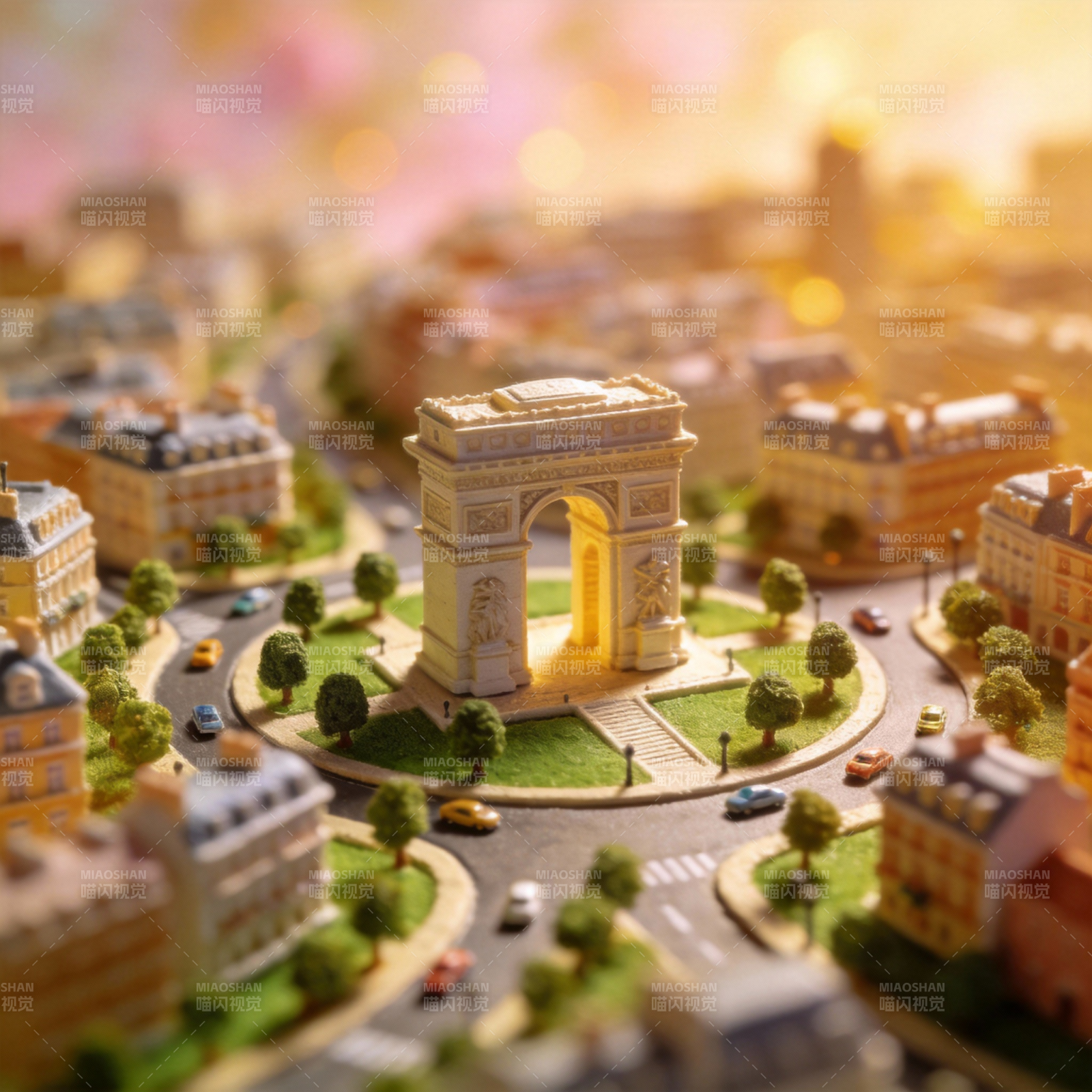 巴黎凯旋门微缩景观图片