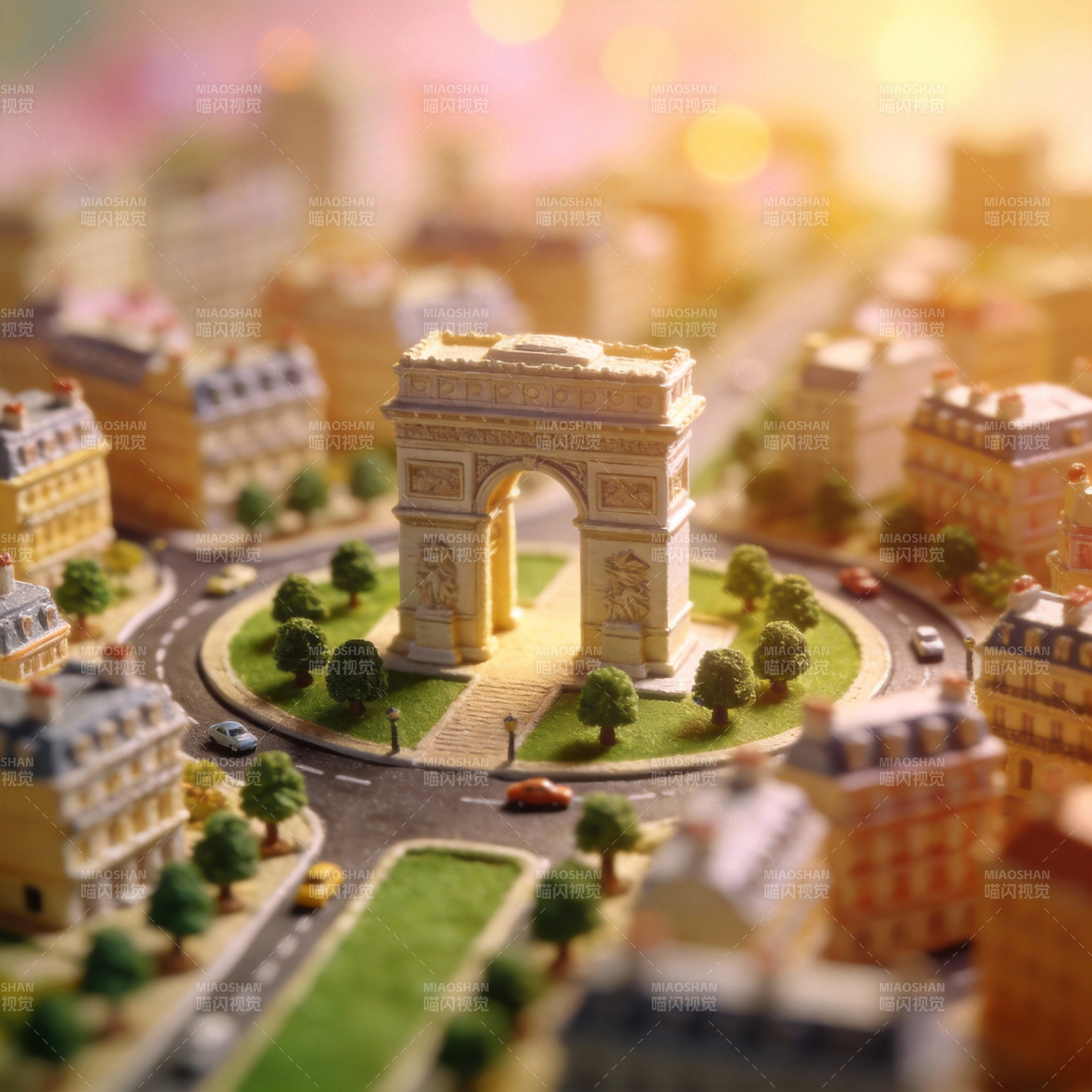巴黎凯旋门微缩景观图片