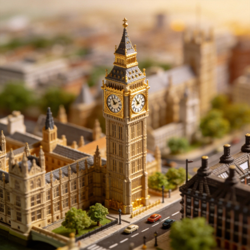 伦敦大本钟模型图片