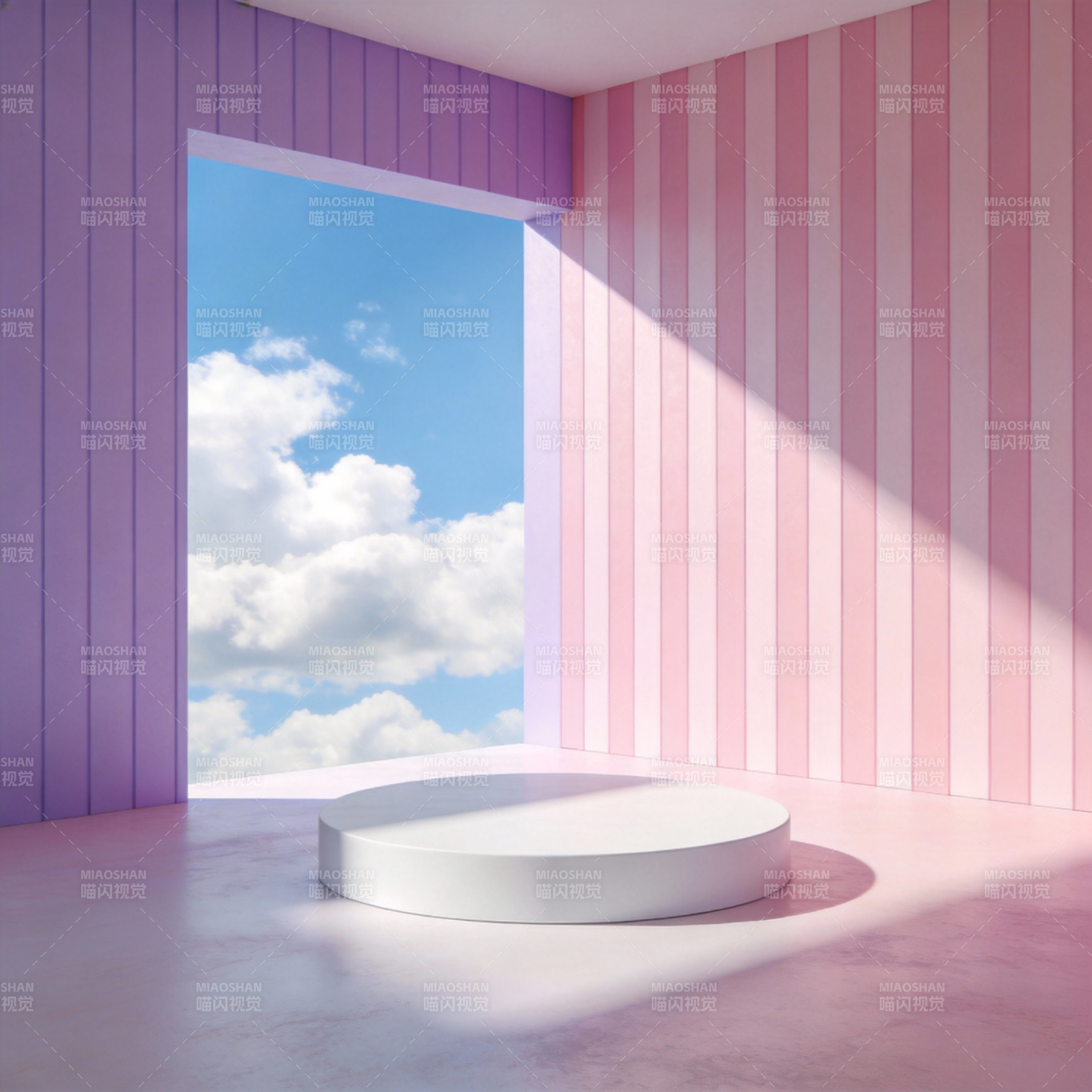 梦幻粉紫空间图片