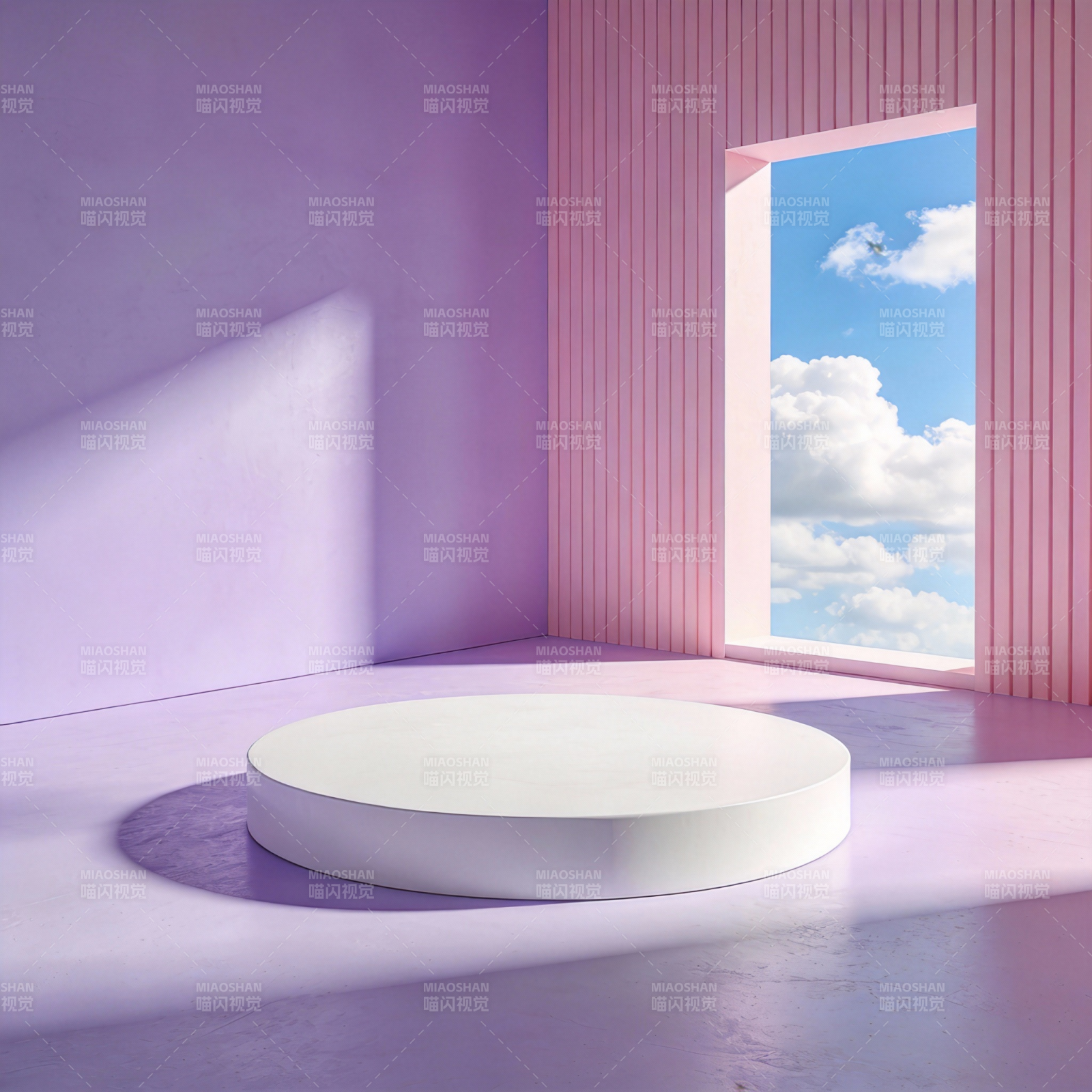 梦幻粉紫空间图片