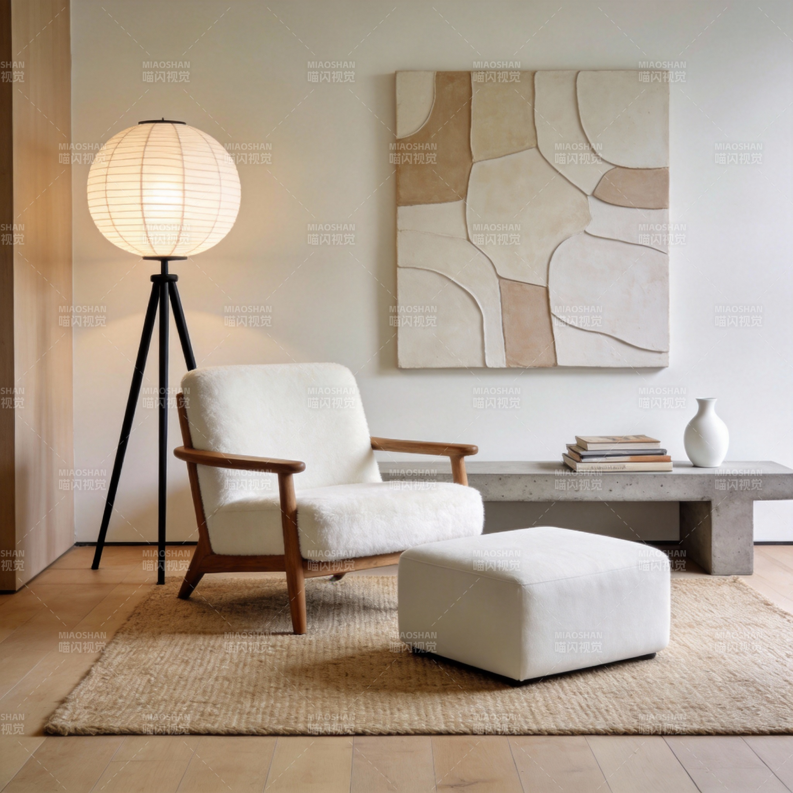 简约客厅一角图片