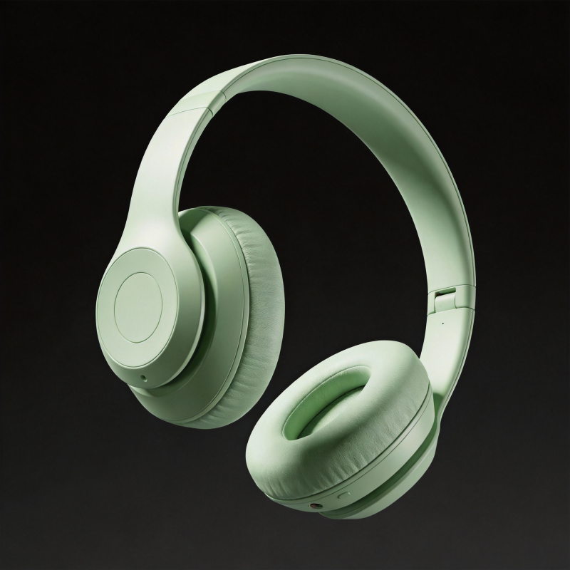 浅绿无线耳机图片