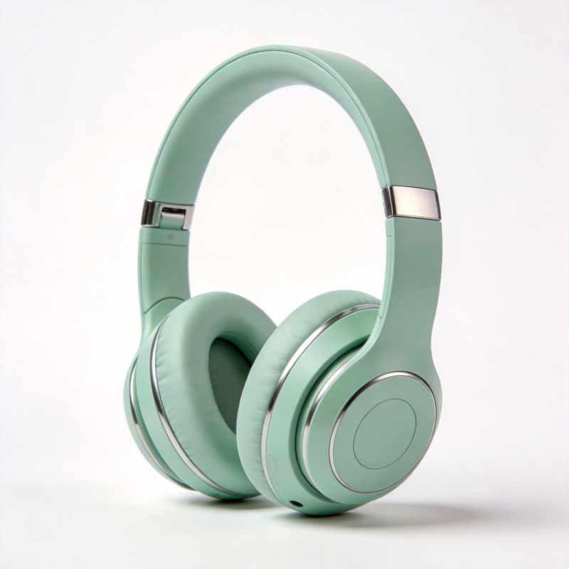 薄荷绿耳机图片