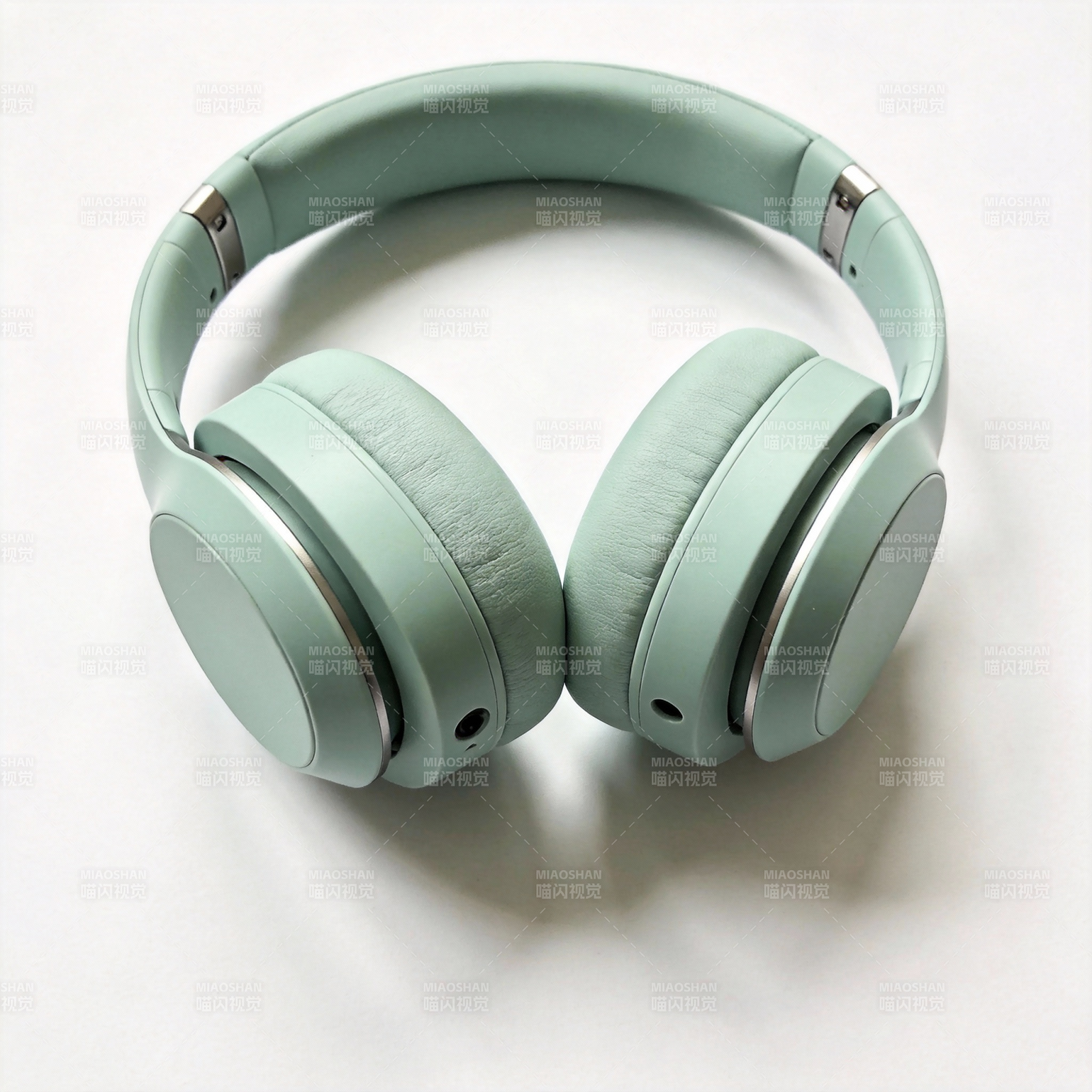 薄荷绿耳机图片