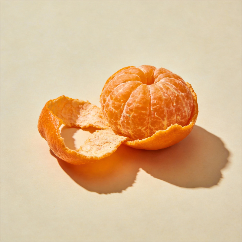 剥皮的橘子图片