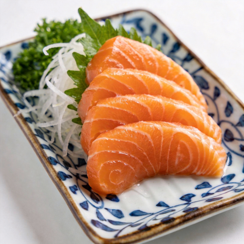 三文鱼刺身拼盘图片