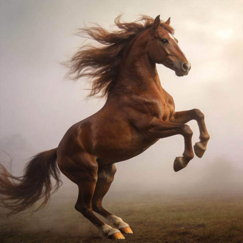 骏马腾空图片
