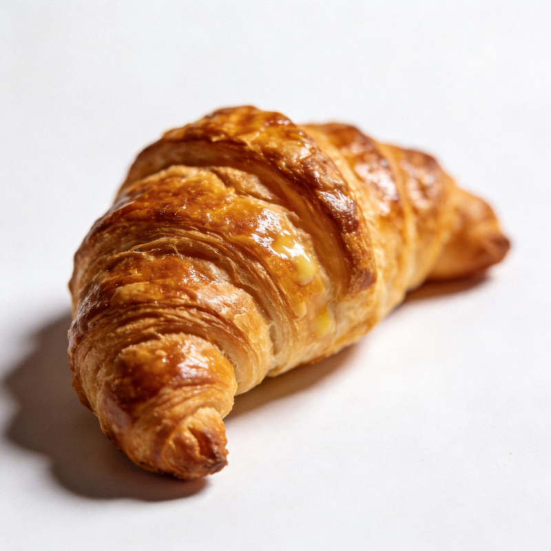 金黄酥脆可颂图片